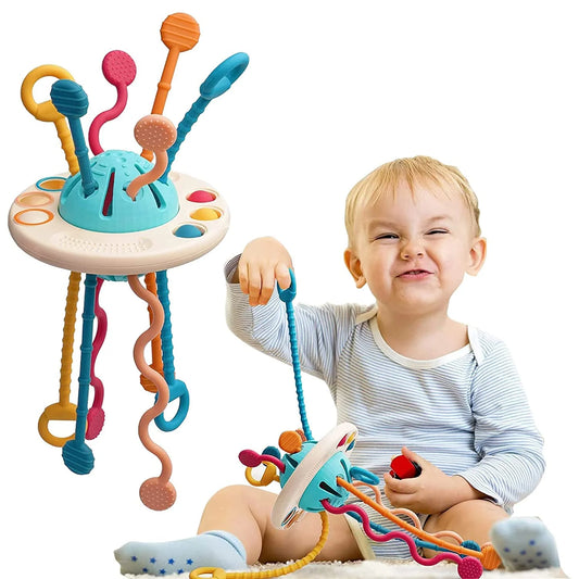 Montessori Silicone Pulling Toy