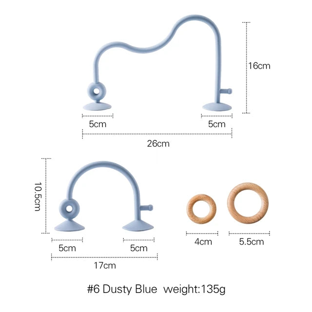  Wood Ring Soft Silicone Teether Game