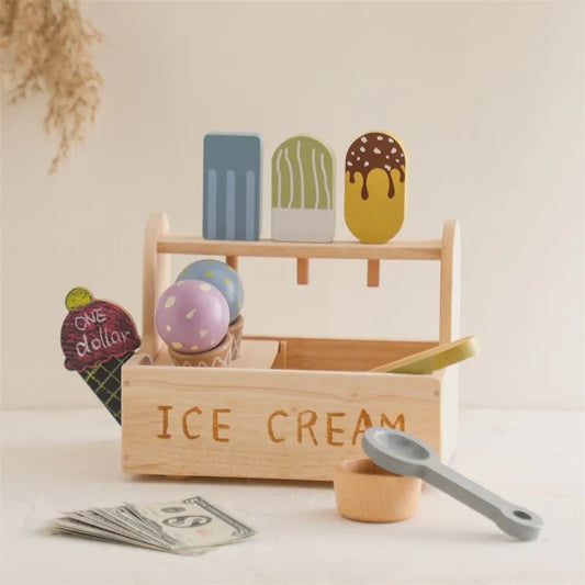  Montessori Wooden Ice Cream Shop