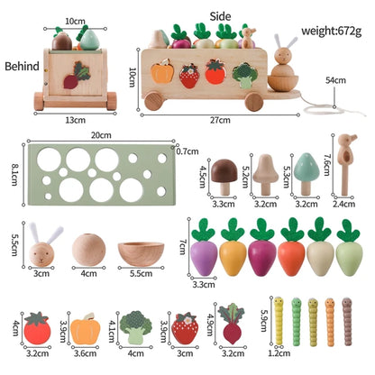 Wooden Montessori Toy 4-In-1 